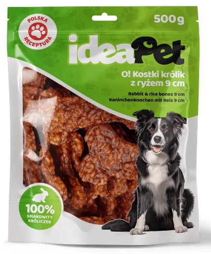 IdeaPet Kostki królik z ryżem 9cm 500g - Image 2
