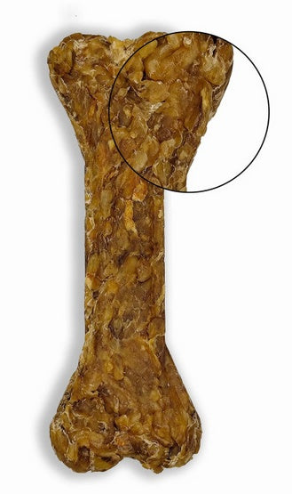 BUBAlicious Pure Line kość do żucia Puppy & Senior ze skóry końskiej 12 cm - 100% skóry końskiej - Image 2