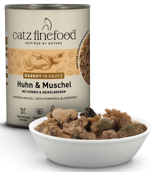 Catz Finefood Ragout in Sauce kurczak i omułek (N.613) 380 g - dużo aromatycznego sosu - Image 2