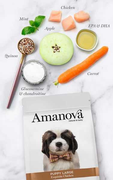 Amanova dog puppy large exquisite chicken – only fresh świeży kurczak dla szczeniąt dużych ras 12 kg - Image 2