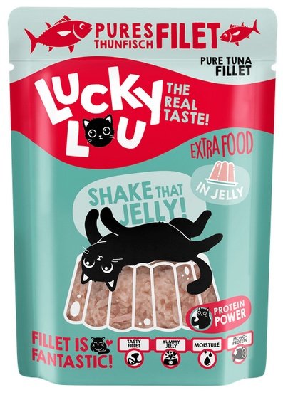 Lucky Lou Extrafood tuńczyk w galaretce saszetka 70 g - czysty filet w lekkiej galaretce - Image 2
