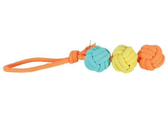 Zolux Zabawka dla psa szarpak trzy piłki sznur Twist 42cm - Image 2