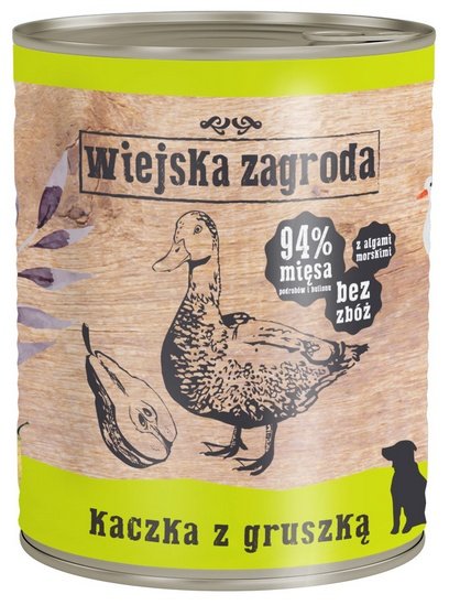 Wiejska Zagroda Kaczka z gruszką puszka 800g - Image 2
