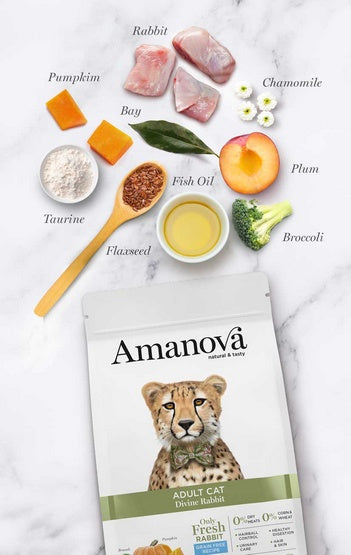 Amanova Cat Adult Divine Rabbit - królik 4kg - Image 2