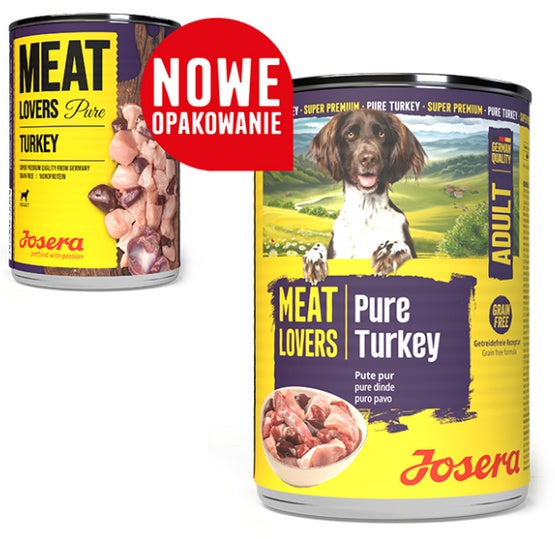 Josera Pies Meat Lovers Pure Indyk puszka 400g - Image 2