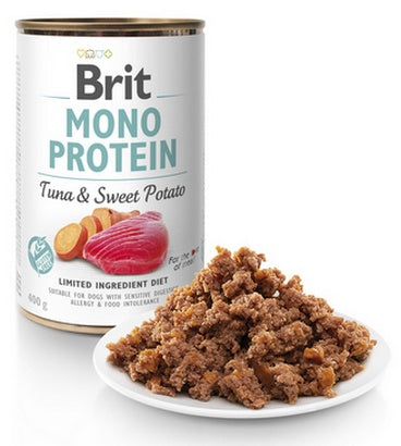 Brit Mono Protein Tuna & Sweet Potato puszka 400g - Image 2