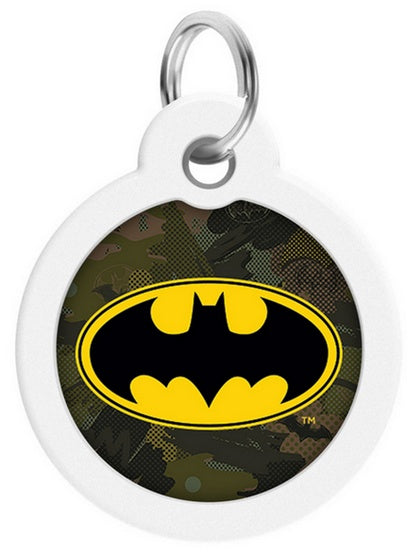 Collar WauDog Smart ID Zawieszka z QR-paszportem okrągła 3cm batman zielony - Image 2