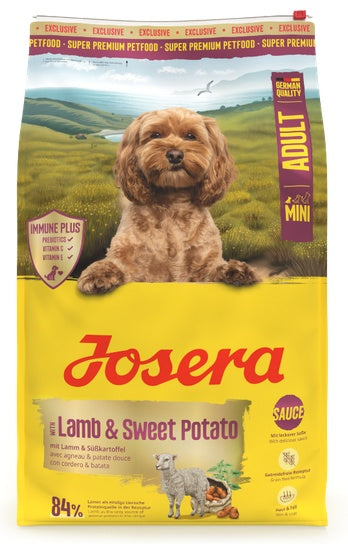 Josera mini adult lamb & sweet potato – bezzbożowa karma z sosem dla małych psów 3 kg - Image 2