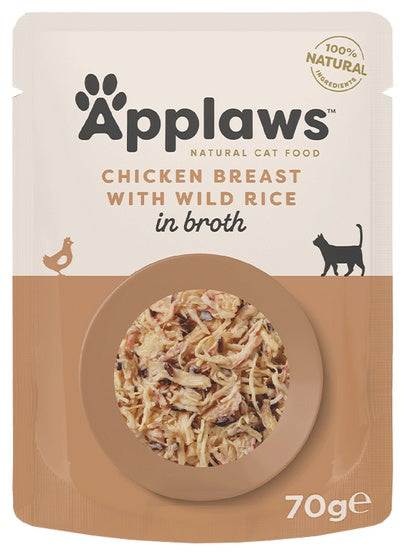 Applaws saszetka dla kota Kurczak i Dziki Ryż 70g - Image 1