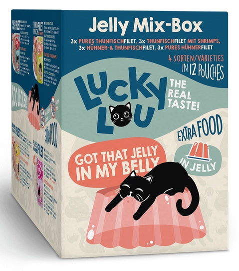 Lucky Lou Extrafood Jelly-Mix-Box multipack 12x70g - 4 smaki w galaretce - Image 2