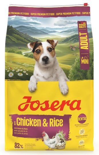 Josera mini adult chicken & rice – wsparcie zębów i trawienia dla małych psów 900 g - Image 2