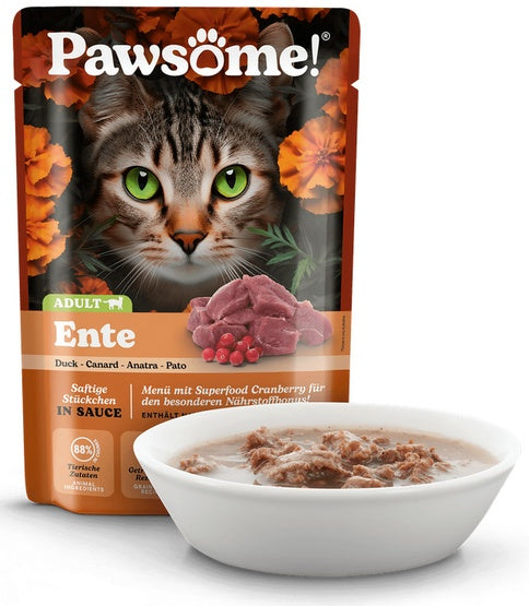Pawsome Adult Ente - kaczka saszetka 85g - Image 2