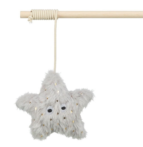 Trixie zabawka świąteczna dla kota wędka z gwiazdą 48 cm – wspólna zabawa pod kontrolą