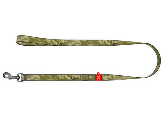 Collar WauDog Nylon Smycz nylonowa regulowana M 20mm/152-183cm, wzór MILITARY - Image 2