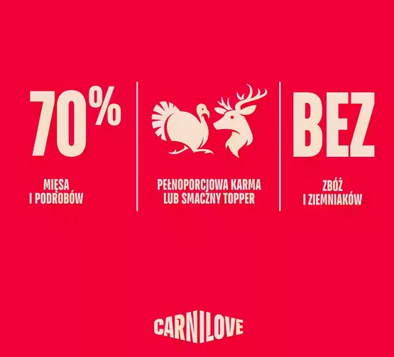 Carnilove Dog Turkey & Venison - indyk i dziczyzna saszetka 300g - Image 2