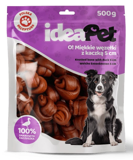 Ideapet miękkie węzełki z kaczką 5 cm - 90% mięsa z piersi kaczki - Image 2