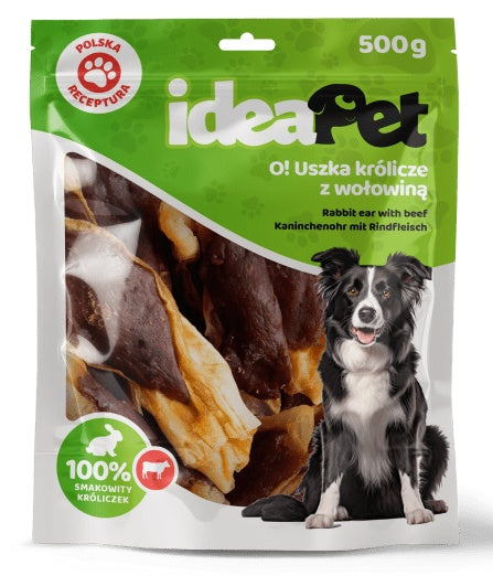 IdeaPet Uszka królicze z wołowiną 500g - Image 2