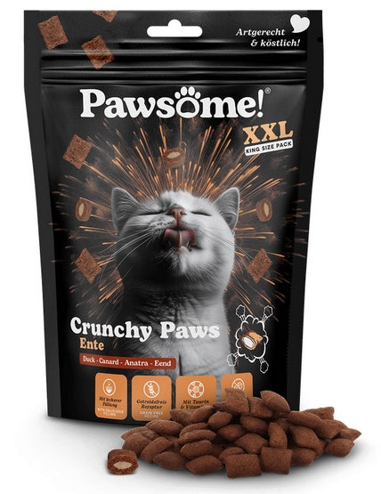 Pawsome Crunchy Paws kaczka 150g - chrupiąca skorupka z miękkim nadzieniem - Image 1