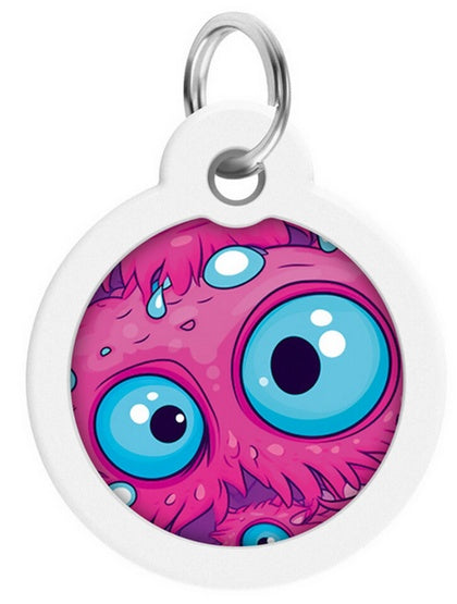 Collar WauDog Smart ID Zawieszka z QR-paszportem okrągła 3cm oko potwora - Image 2