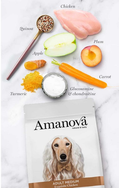 Amanova Dog Adult Medium Exquisite Chicken - kurczak 2kg - Image 2
