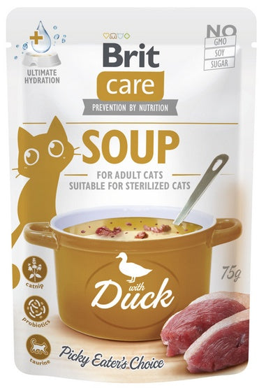 Brit Care Cat Soup Duck saszetka 75g - Image 1