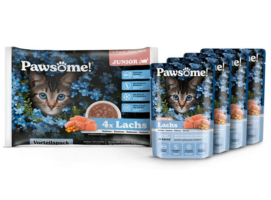 Pawsome Junior Lachs - łosoś saszetki 4x85g - Image 2
