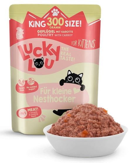 Lucky Lou Lifestage Kitten Drób saszetka 300g - Image 1
