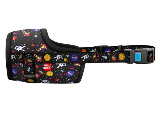 Collar WauDog Nylon Kaganiec, plastikowy fastex, wzór NASA, rozmiar 2 [19-26cm] - Image 2