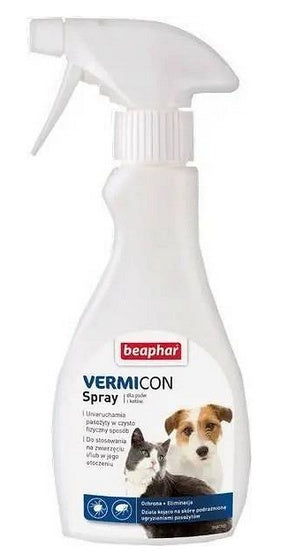 Beaphar Vermicon Spray dla psa i kota przeciwko pchłom i kleszczom 250ml - Image 1
