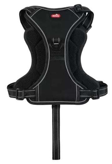 Zolux szelki ze smyczą automatyczną Easyride XL czarne - smycz zintegrowana w szelkach - Image 2