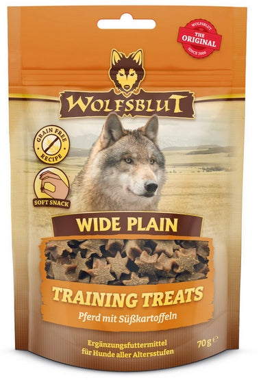 Wolfsblut Dog Training Treats Wide Plain 70g – miękkie, bezzbożowe treserki z koniną