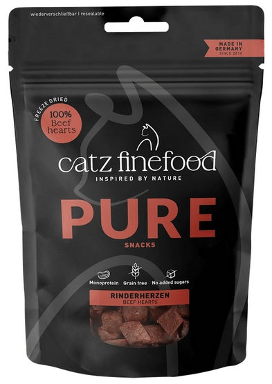 Catz Finefood Pure (Purrrrly N.105) serca wołowe 35 g - 100% liofilizowanej wołowiny bez dodatków - Image 2
