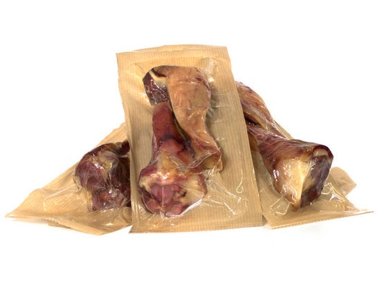 Mediterranean Natural Serrano Ham Bones połowa kości szynkowej z golonki 2 szt. 370 g - naturalnie suszona dla dłuższego żucia - Image 3