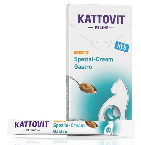 Kattovit Feline Pasta Gastro Cream 90 g (6x15 g) - poręczne saszetki z elektrolitami dla wrażliwego brzucha - Image 2