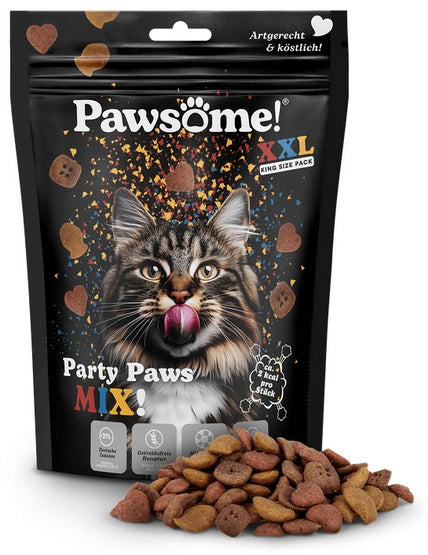 Pawsome Crunchy Party Paws Mix 150g - chrupiące przysmaki z nadzieniem i kocimiętką - Image 1