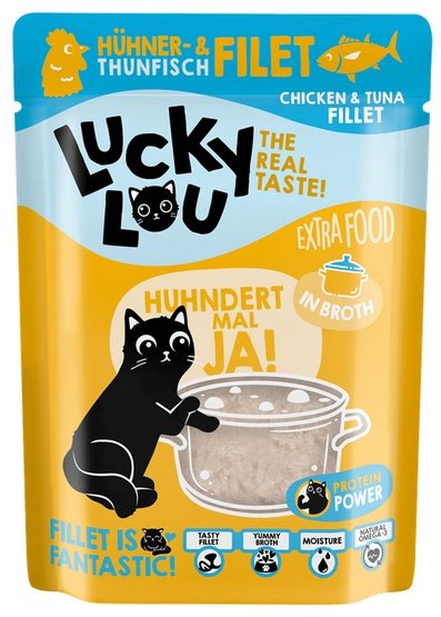 Lucky Lou Extrafood kurczak i tuńczyk w bulionie - soczysty filet bez zbóż - Image 2