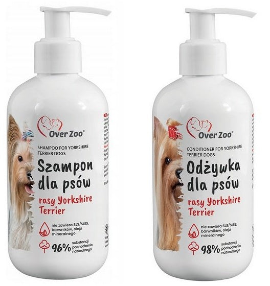 Over Zoo Szampon i odżywka  dla psów rasy Yorkshire Terier dwupak 2x250ml - Image 2