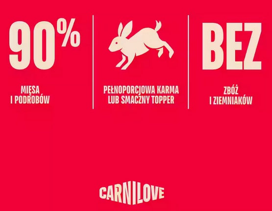 Carnilove Cat Rabbit Kitten - królik w sosie saszetka 85g - Image 2