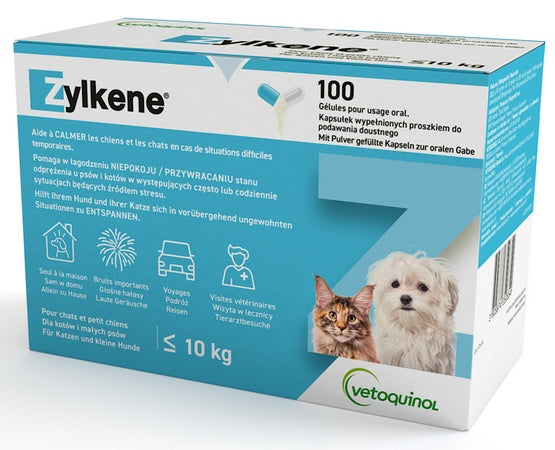 Vetoquinol Zylkene 75mg dla kotów i psów do 10kg – blister 10 kapsułek