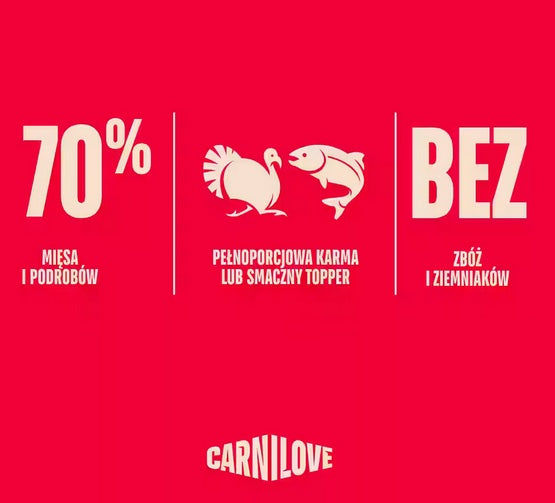 Carnilove Dog Turkey & Salmon Puppy - indyk i łosoś saszetka 300g - Image 2