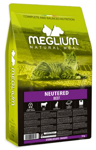 meglium Cat Adult Neutered Beef 10kg - kontrola masy po sterylizacji - Image 1