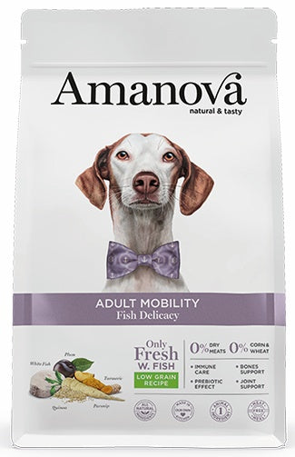 Amanova Dog Adult Mobility Fish Delicacy - biała ryba 10kg - Image 1