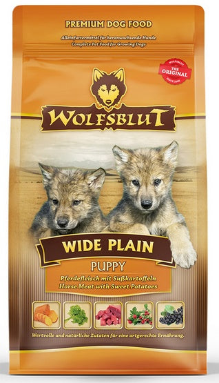 Wolfsblut Wide Plain Puppy 500 g – sucha karma dla szczeniąt z koniną, bez zbóż i glutenu - Image 2