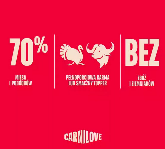 Carnilove Dog Turkey & Buffalo - indyk i bawół saszetka 300g - Image 2