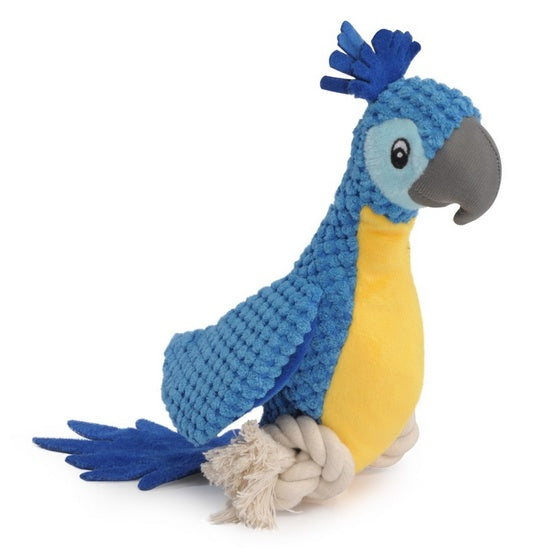 Camon Dog Toy pluszowa papuga - sznurek, piszczałka i szeleszczące wypełnienie - Image 2