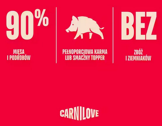 Carnilove Cat Wild Boar - dzik w sosie saszetka 85g - Image 2