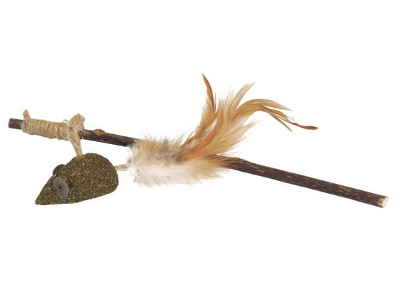Camon Cat Toy wędka matatabi z myszką - roślinny bodziec do aktywnej zabawy - Image 3