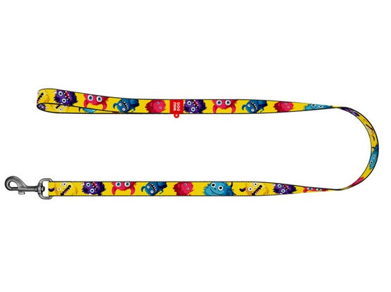 Collar WauDog Nylon Smycz nylonowa S 15mm/200cm, wzór FUTRZANE POTWORY - Image 2
