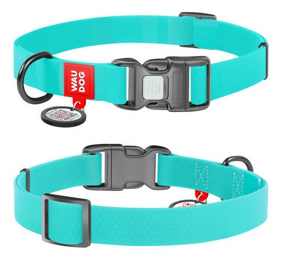 Obroża Collar WAUDOG Waterproof - świecąca w ciemności z QR-paszportem - Image 2