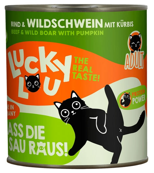 Lucky Lou Lifestage Adult wołowina i dzik 800 g - wysoka zawartość mięsa bez zbóż - Image 3